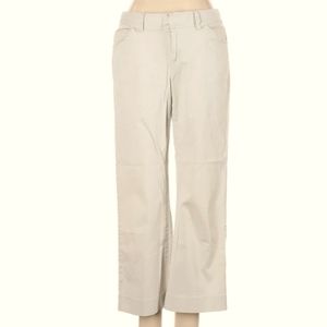 Lightweight Stretch Cropped Khaki Pant